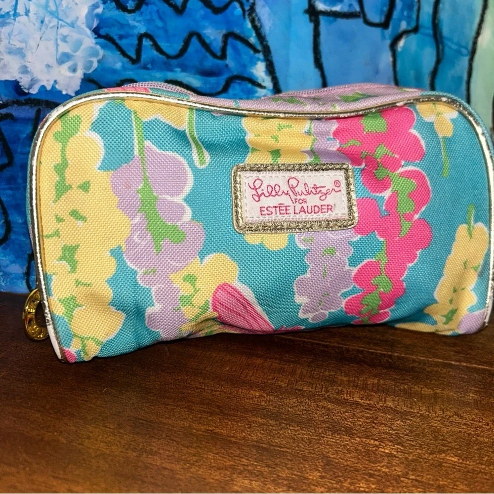 Lilly Pulitzer Vibrant Floral Cosmetic Bag